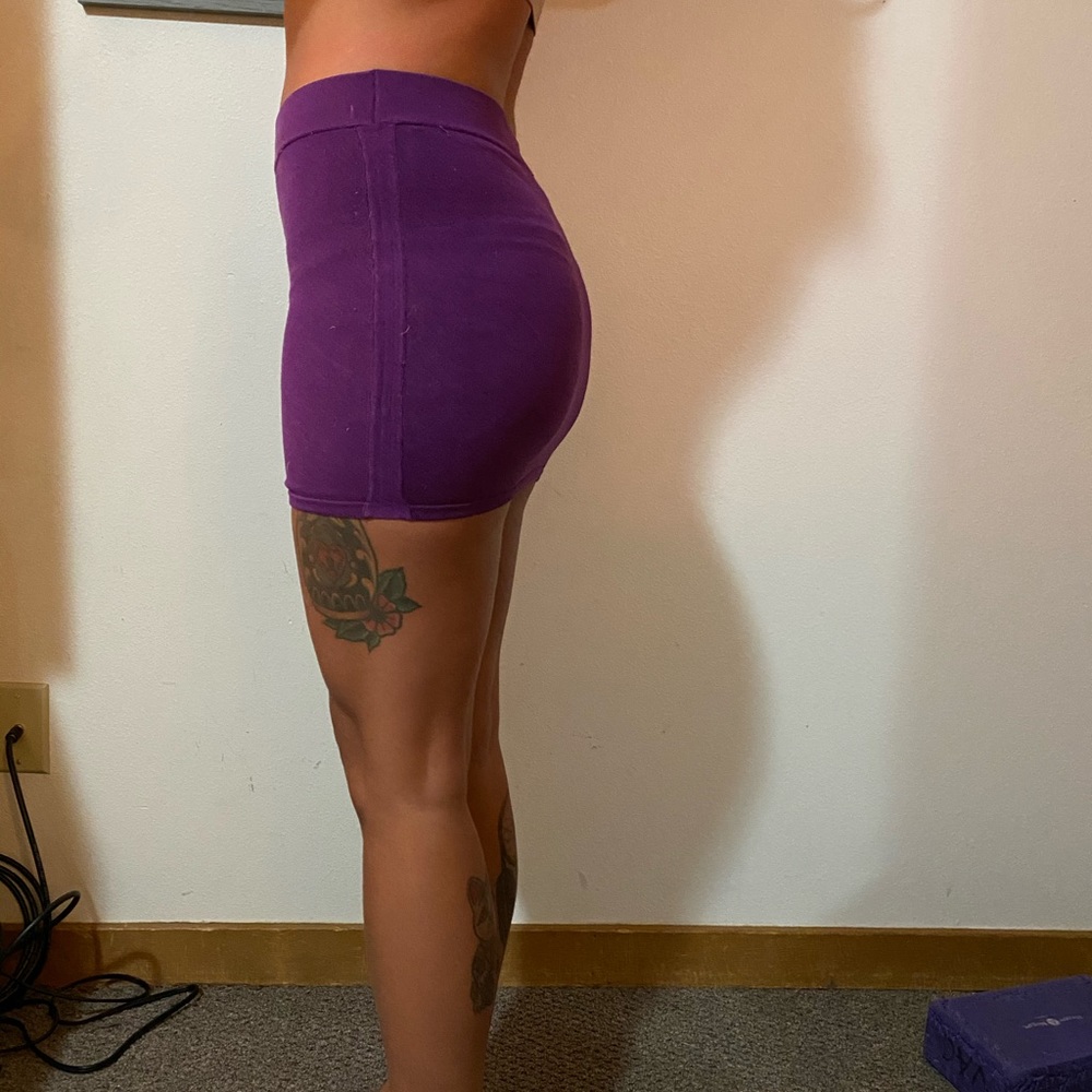 Marciano purple mini skirt